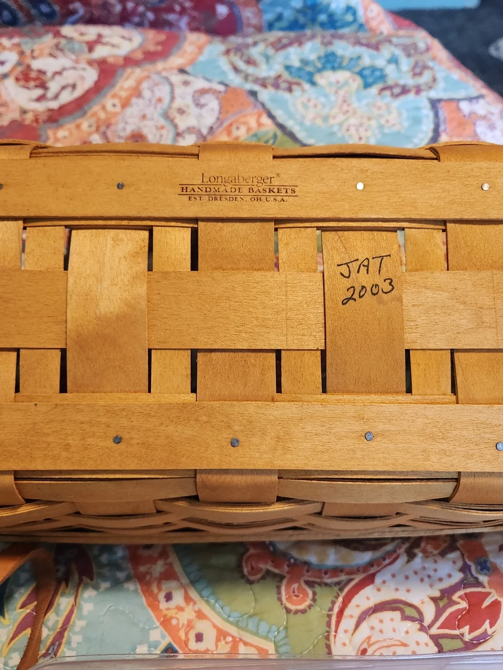 2-Vintage Small Hanging & Bread Basket